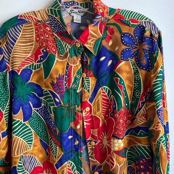 FraNces Paris Washable 100% Silk Shirt M - Picture 1 of 14